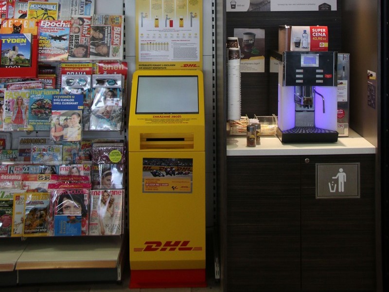 Zásilku DHL Express Easy lze poslat přímo z čerpací stanice